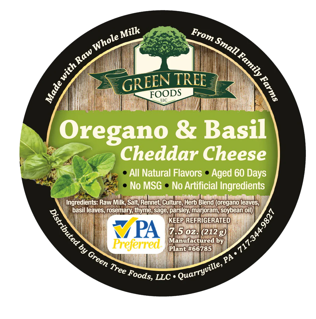 Oregano & Basil Cheddar Cheese